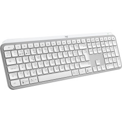 Logitech MX Keys S tastiera Universale RF senza fili + Bluetooth Portoghese Alluminio, Bianco