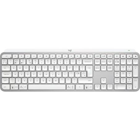 Logitech 920-011585 tastiera Universale RF senza fili + Bluetooth QWERTY Inglese UK Alluminio, Bianco