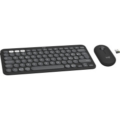 Logitech Pebble 2 Combo tastiera Mouse incluso Universale RF senza fili + Bluetooth QWERTY Italiano Grafite