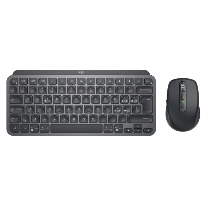 Logitech MX Keys Mini Combo for Business tastiera Mouse incluso Ufficio RF senza fili + Bluetooth QWERTY Italiano Grafite