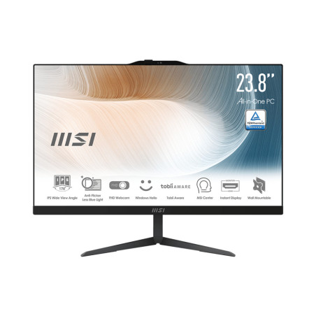 MSI Modern AM242 12M-647IT Intel® Core™ i5 i5-1235U 60,5 cm (23.8") 1920 x 1080 Pixel PC All-in-one 8 GB DDR4-SDRAM 512 GB SSD