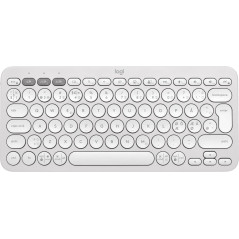 Logitech Pebble Keys 2 K380s tastiera Universale RF senza fili + Bluetooth QWERTY Danese, Finlandese, Norvegese, Svedese Bianco