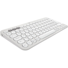 Logitech Pebble Keys 2 K380s tastiera Universale RF senza fili + Bluetooth QWERTY Danese, Finlandese, Norvegese, Svedese Bianco