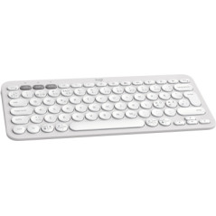 Logitech Pebble Keys 2 K380s tastiera Universale RF senza fili + Bluetooth QWERTY Danese, Finlandese, Norvegese, Svedese Bianco