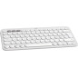 Logitech Pebble Keys 2 K380s tastiera Universale RF senza fili + Bluetooth QWERTY Danese, Finlandese, Norvegese, Svedese Bianco