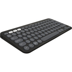 Logitech Pebble Keys 2 K380s tastiera Universale RF senza fili + Bluetooth QWERTY Danese, Finlandese, Norvegese, Svedese Grafite