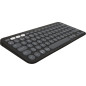 Logitech Pebble Keys 2 K380s tastiera Universale RF senza fili + Bluetooth QWERTY Danese, Finlandese, Norvegese, Svedese Grafite