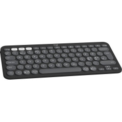 Logitech Pebble Keys 2 K380s tastiera Universale RF senza fili + Bluetooth QWERTY Danese, Finlandese, Norvegese, Svedese Grafite