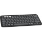 Logitech Pebble Keys 2 K380s tastiera Universale RF senza fili + Bluetooth QWERTY Danese, Finlandese, Norvegese, Svedese Grafite