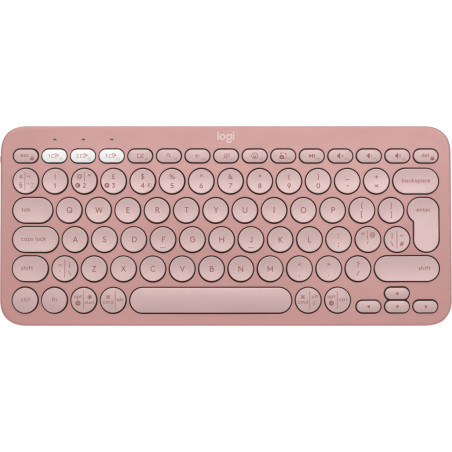 Logitech Pebble Keys 2 K380s tastiera Universale RF senza fili + Bluetooth QWERTY Inglese UK Rosa