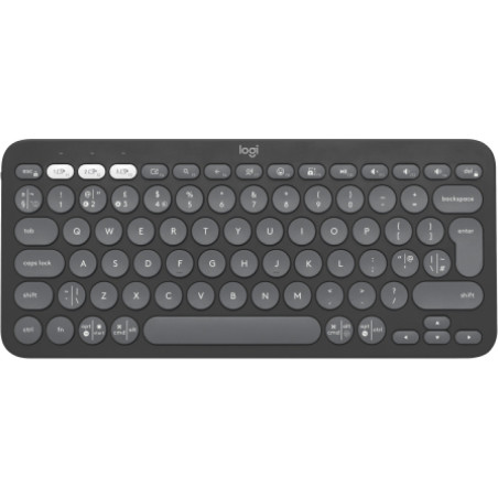 Logitech Pebble Keys 2 K380s tastiera Universale RF senza fili + Bluetooth QWERTY Inglese UK Grafite