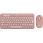 Logitech Pebble 2 Combo tastiera Mouse incluso Universale RF senza fili + Bluetooth QWERTZ Tedesco Rosa