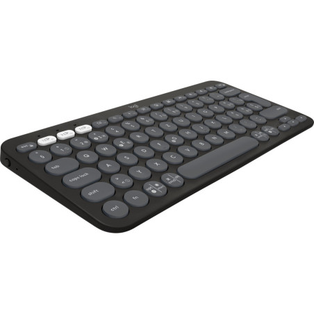 Logitech Pebble Keys 2 K380s tastiera Universale RF senza fili + Bluetooth QWERTZ Svizzere Grafite