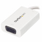 StarTech.com Adattatore video USB-C a VGA con Power Delivery - 60W - Bianco