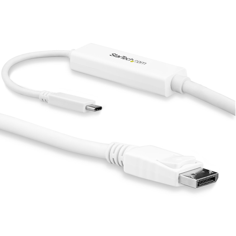 StarTech.com Cavo Adattatore USB-C a DisplayPort da 3m - 4k 60hz - Bianco