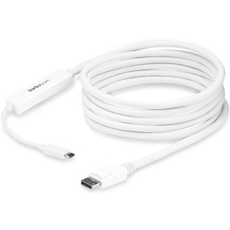 StarTech.com Cavo Adattatore USB-C a DisplayPort da 3m - 4k 60hz - Bianco