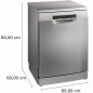 Bosch Serie 6 SMS6ZCI10E Lavastoviglie da libera installazione 60 cm Acciaio Classe B