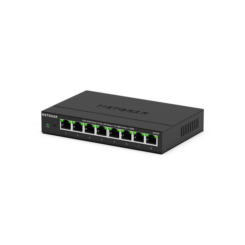 NETGEAR MS308 Non gestito 2.5G Ethernet (100/1000/2500) Nero