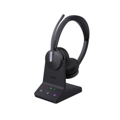 Yealink WH64 Dual Teams Auricolare Wireless A Padiglione Ufficio USB tipo-C Bluetooth Nero