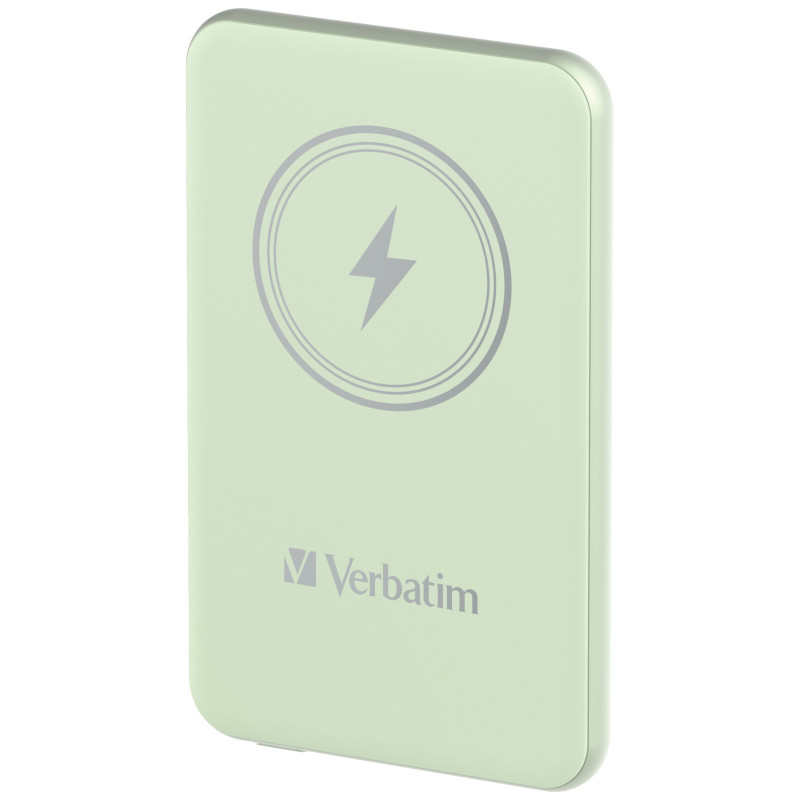 Verbatim Charge 'n' Go Polimeri di litio (LiPo) 5000 mAh Carica wireless Verde