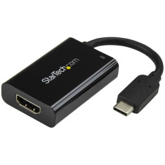 StarTech.com Adattatore video USB-C a HDMI con Power Delivery - 60 Watt - Nero