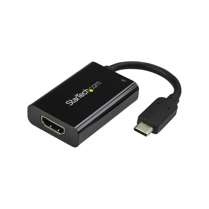 StarTech.com Adattatore video USB-C a HDMI con Power Delivery - 60 Watt - Nero