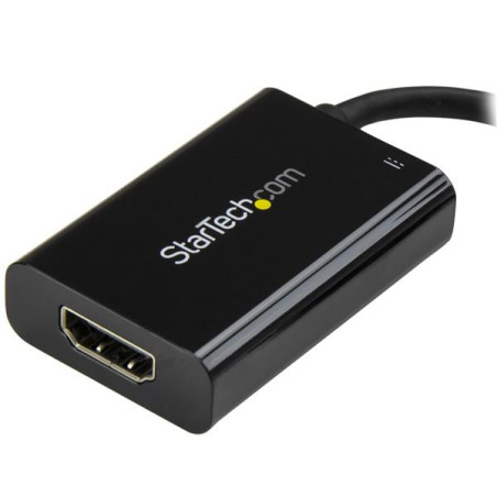 StarTech.com Adattatore video USB-C a HDMI con Power Delivery - 60 Watt - Nero