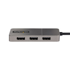 StarTech.com Adattatore USB-C a DisplayPort a 3 Porte - Hub MST per 3 Monitor DP 1.4, Convertitore per Notebook da USB Type-C a