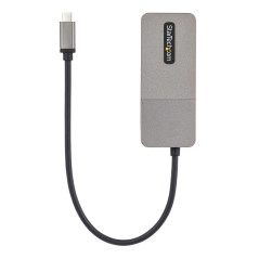 StarTech.com Adattatore USB-C a DisplayPort a 3 Porte - Hub MST per 3 Monitor DP 1.4, Convertitore per Notebook da USB Type-C a