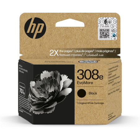 HP Cartuccia di inchiostro nero originale EvoMore 308e