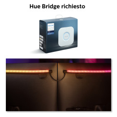 Philips Hue White and Color Ambiance Lightstrip Gradient per PC 24 -27" Confezione da 3 strisce