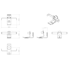 Multibrackets 1850 supporto da parete per casse acustiche Acciaio, Alluminio Bianco