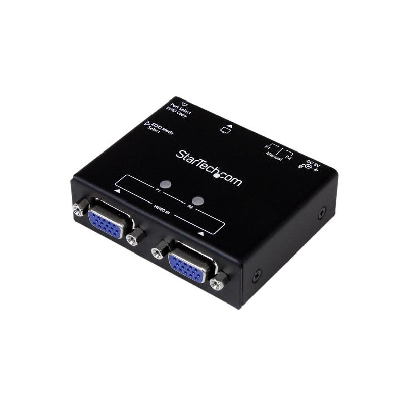 StarTech.com Switch box automatico VGA a 2 porte con commutazione per priorità e copia EDID