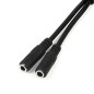 StarTech.com Cavo Sdoppiatore per Cuffie 3.5mm - Adattatore per Auricolare da 3.5mm Maschio a 2 Femmine