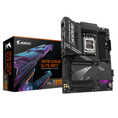 GIGABYTE X870 AORUS ELITE WIFI7 Scheda Madre - Supporta CPU AMD Ryzen 9000, 16+2+2 fasi VRM, fino a 8000MHz DDR5 (OC), 3xPCIe