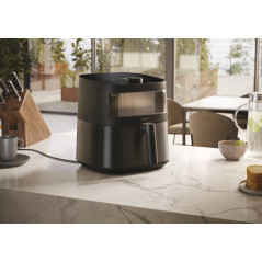 Haier Friggitrice ad aria I-Master Serie 5 Nero, Capacità 7 L, Range di temperatura 40°-200°, 9 in 1, Accessoriata