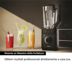 Haier Frullatore I-Master Serie 5 Obsidian grey, 6 lame in acciaio inox, Caraffa in vetro da 2 L, 3 programmi preimpostati,