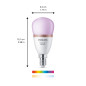 Philips LED Lampadina Smart Dimmerabile Luce Bianca o Colorata Attacco E14 40WSfera