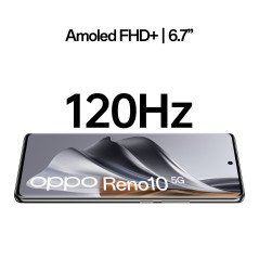 OPPO Reno RENO10 Smartphone 5G, AI Tripla fotocamera 64+32+8MP, Selfie 32MP, Display 6.7" 120HZ AMOLED, 5000 mAh, RAM 8GB (Esp.