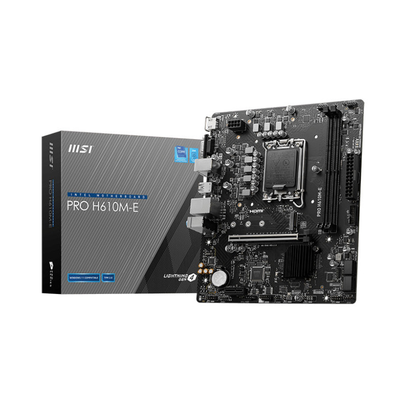 MSI PRO H610M-E scheda madre Intel H610 LGA 1700 micro ATX