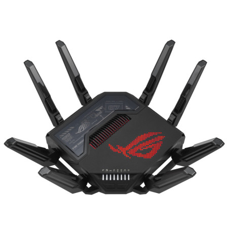 ASUS ROG Rapture GT-BE98 router wireless 10 Gigabit Ethernet Quad-band (2.4 GHz   5 GHz-1   5 GHz-2   6 GHz) Nero