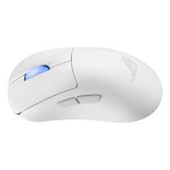 ASUS ROG Keris II Ace Wireless AimPoint White mouse Gaming Mano destra RF Wireless + Bluetooth + USB Type-A Ottico 42000 DPI