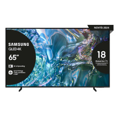 Samsung Q60D TV QLED 4K 65” QE65Q60DAUXZT Smart TV Wi-Fi Titan Gray 2024, Quantum Processor Lite 4K, 4K Upscaling, AirSlim