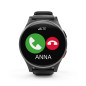 Emporia emporiaWATCH-LTE 2,79 cm (1.1") IPS Digitale 240 x 240 Pixel Touch screen 4G Nero, Argento Wi-Fi GPS (satellitare)