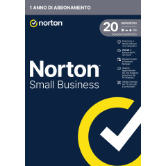 Norton Small Business | Protezione antivirus per piccole imprese e small office | 20 dispositivi | Licenza di 1 anno