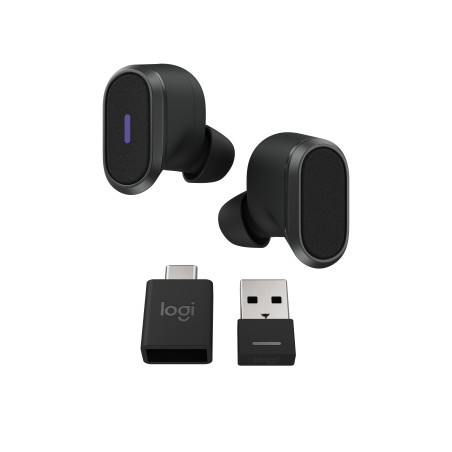 Logitech Zone Auricolare True Wireless Stereo (TWS) In-ear Musica e Chiamate Bluetooth Grafite