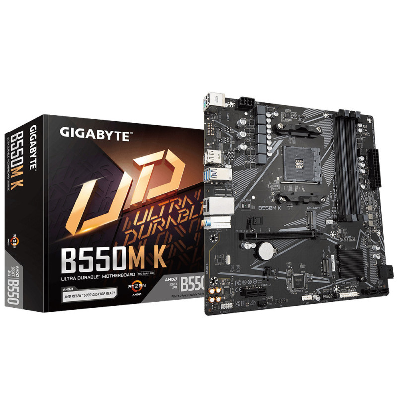 GIGABYTE B550M K scheda madre AMD B550 Socket AM4 micro ATX