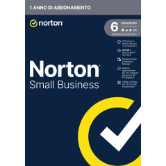 Norton Small Business | Protezione antivirus per piccole imprese e small office | 6 dispositivi | Licenza di 1 anno