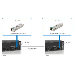 LevelOne SFP-7331 modulo del ricetrasmettitore di rete Fibra ottica 155 Mbit s