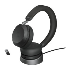 Jabra 27599-989-989 cuffia e auricolare Con cavo e senza cavo A Padiglione Ufficio Bluetooth Base di ricarica Nero